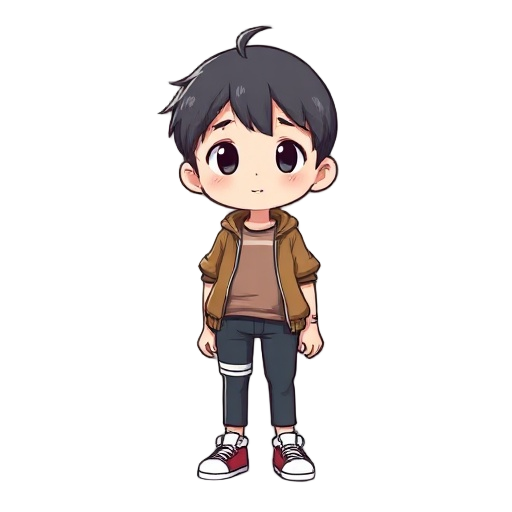 japanese casual character.