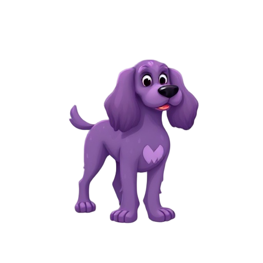 purple cocker spaniel dog