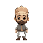 make a islamic boy character wearing cap and have a beard