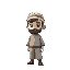 make a islamic boy character wearing cap and have a beard sideways