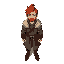 red hair man with medieval clothes