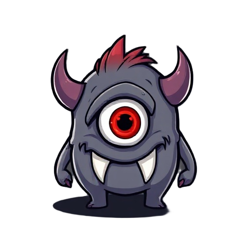 monster with one eye red 