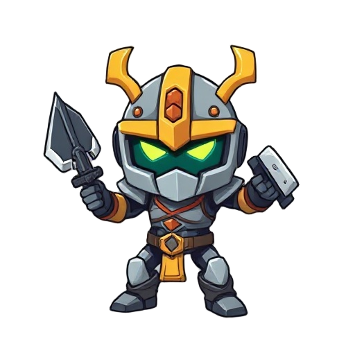 chibi robot warrior