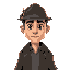 full body detective character
