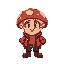 mushroomhead man with red jacket