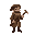 a human, bard, with brown coat 