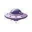 an alien flying saucer