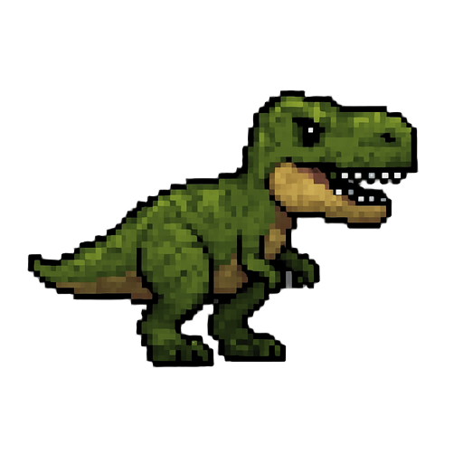 terraria style side view trex 