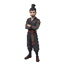 a male wuxia main character