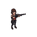 crie a personagem jil valentine do resident evil 3 segurando uma escopeta