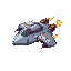 scrolling side view combat spaceship 