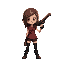 crie a personagem jil valentine do resident evil 3 segurando uma escopeta