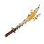 katana with fire effects