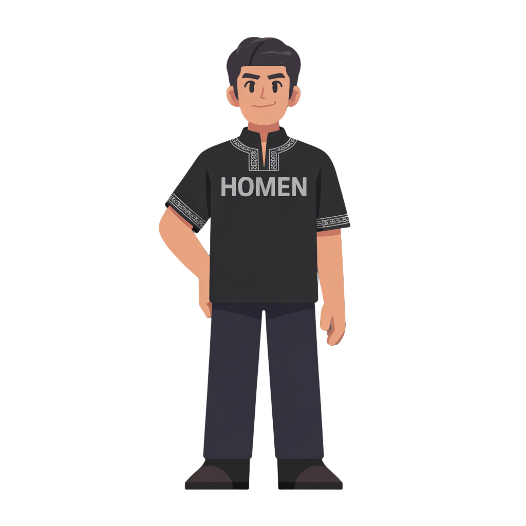 homen camisa preta