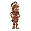 taino indian running for a 2d platform game