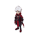  the character must be male, have white hair and wear a black and red outfit