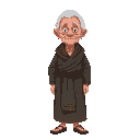  a sick elderly woman, ancient jewish clothes