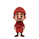a male hebrew tax collector, red clothes