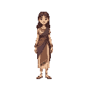 a woman from ancient israel, colorful 