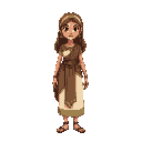 a woman from ancient israel, colorful 