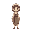  a sick girl, ancient jewish clothes