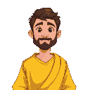 a male hebrew disciple, yellow clothes