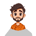 a male hebrew disciple, orange clothes