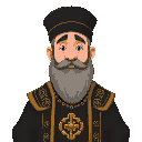 pharisee, black robes, ornate clothing