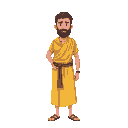 a male hebrew disciple, yellow clothes