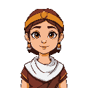 a woman from ancient israel, colorful 