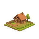 farmer house with farmer fields