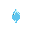 a floating crystal