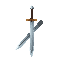 an iron sword