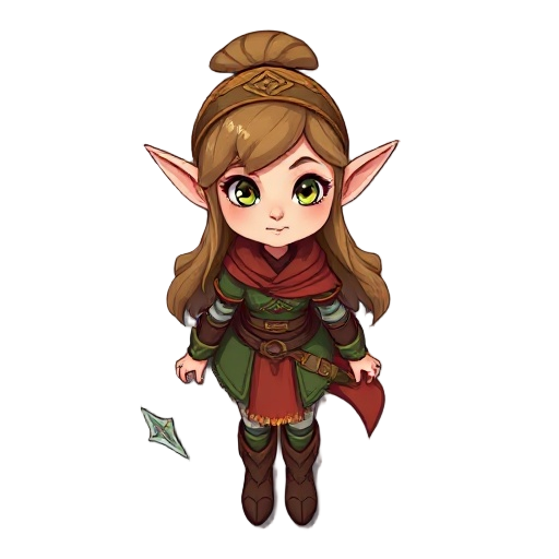 a butefual elf girl