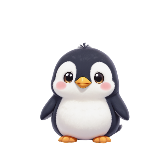 pinguino kawaii funny for children videogame