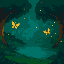 magical mystical forest with butterflies fireflies a lake and more