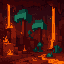 image of minecrafts nether dimension 