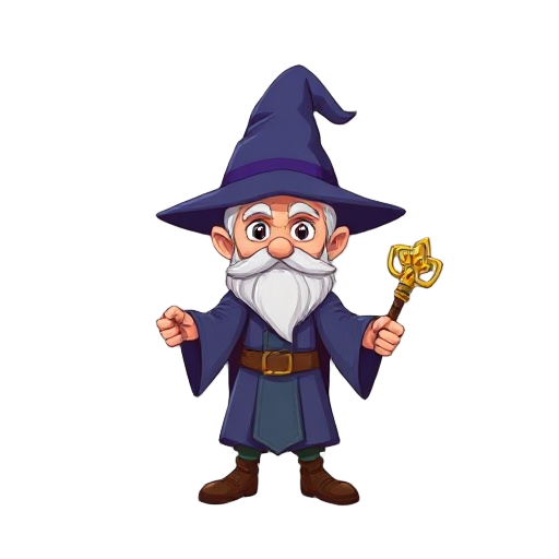 wizard with wand