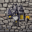 wizards themed wall texture for wall in a game.