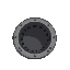 an open round sewer drain in an urban alley or roadside. the heavy round metal cover is pushed aside. looking from the side of the hole, not in it