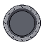 an open round sewer drain in an urban alley or roadside. the heavy round metal cover is pushed aside. looking from the side of the hole, not in it