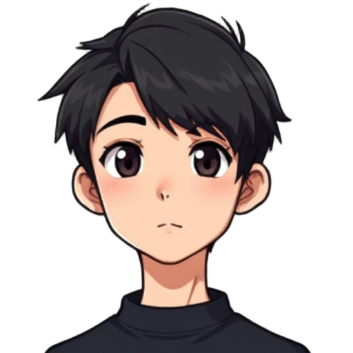 anime character portrait, a teenage boy with black hair beaultiful, pixel art style