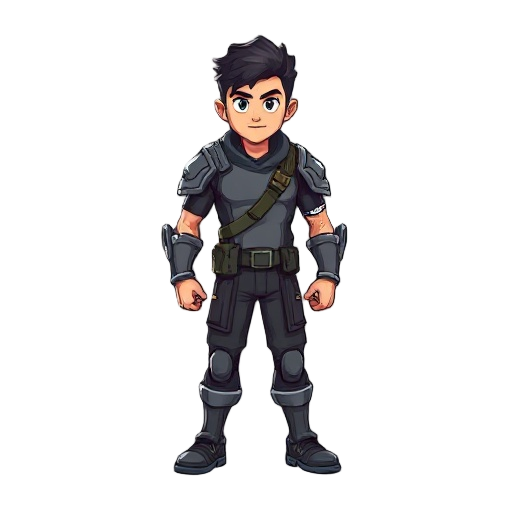 figura humanoide detetive plicial com umar arma pixel arte