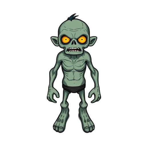 crie um zumbi com animações