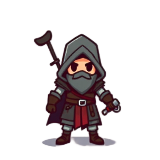 assasin creed pixel character