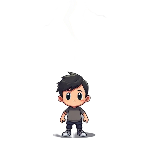 a small character being pulled upward by lightning