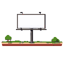 billboard on side of road