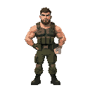 military muscle guy