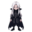 vampire prince with long white hair