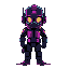 cyberpunk soldier, comic, neon, colorful, shadow face, bright eyes